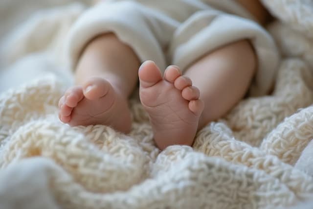 Baby voeten tonen ontwikkeling en zelfstandigheid